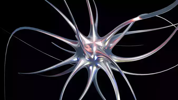 Metal Heart 3D Model High-Detail Sci-Fi Design