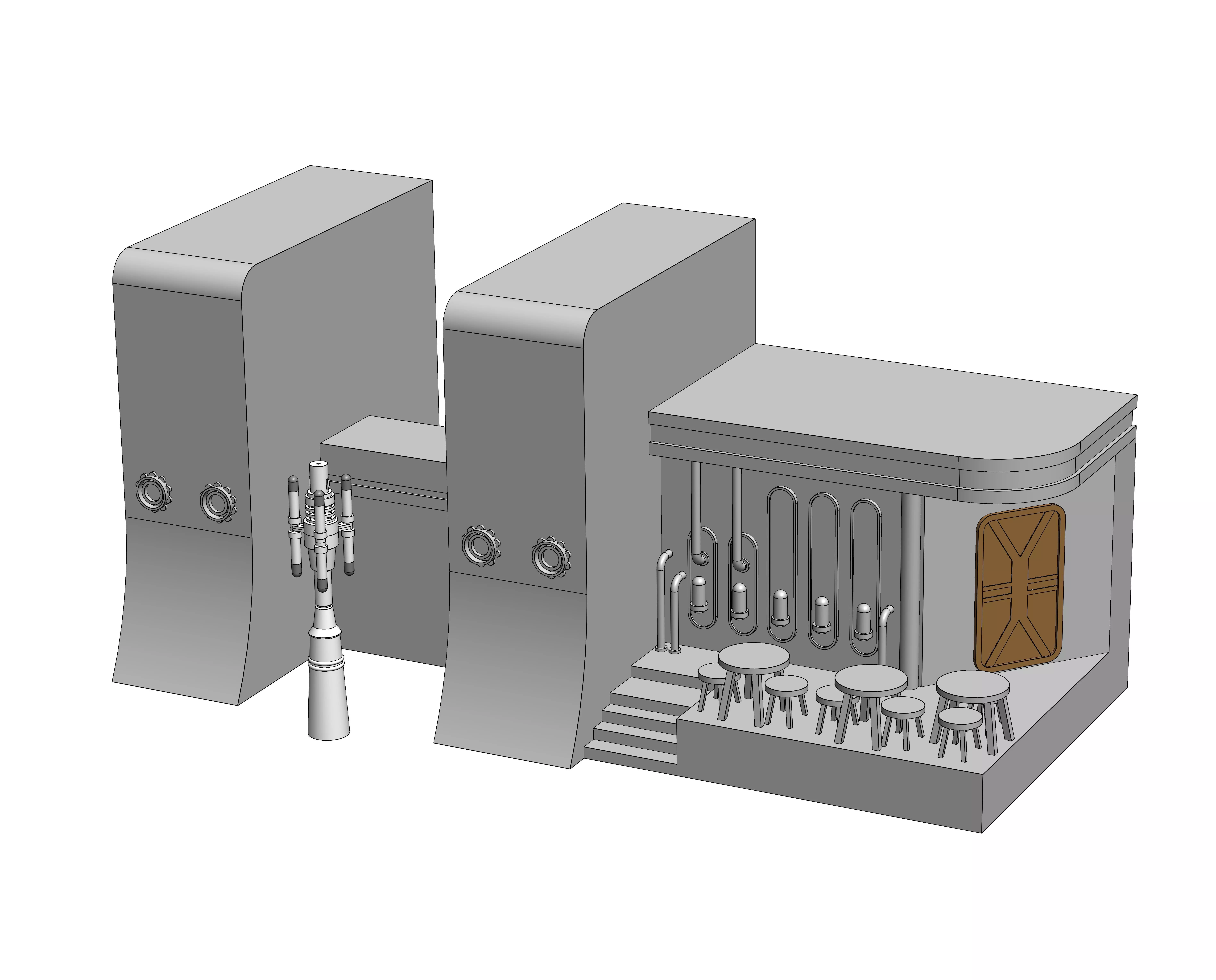 Jedha City Shelf Diorama Free 3D print model