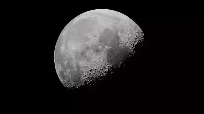 High Quality 4k Moon Model texture form NASA AND Displacement
