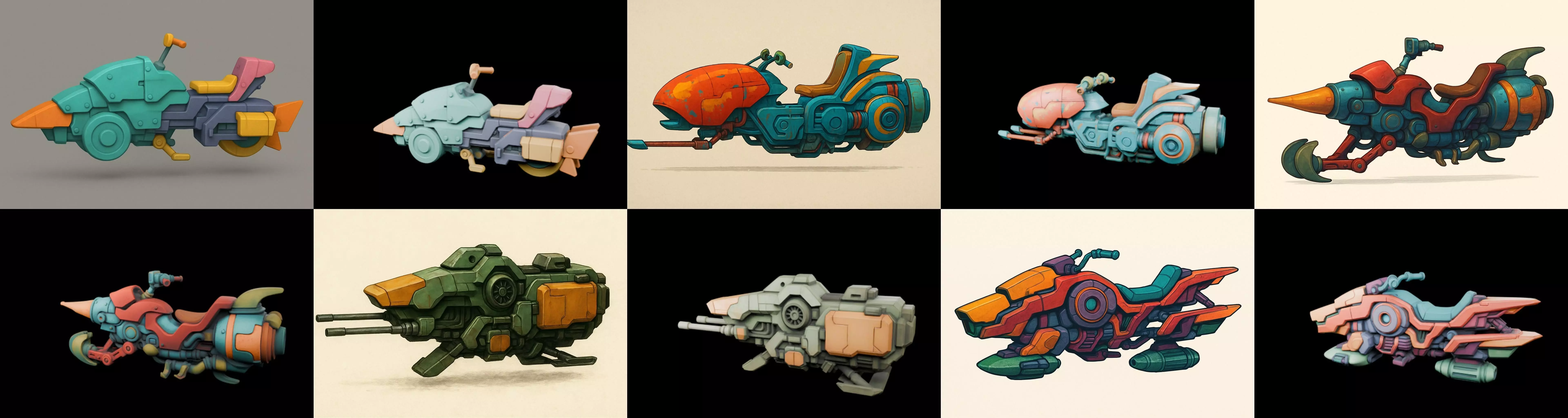 StarBike bundle 9 pack 100 glb 3D model_7