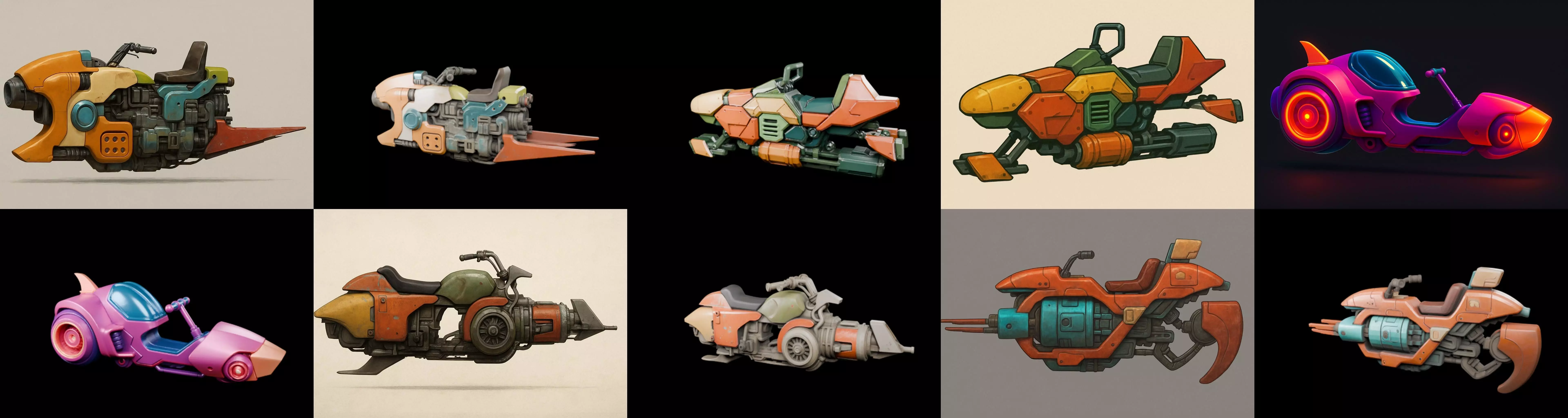 StarBike bundle 9 pack 100 glb 3D model_15