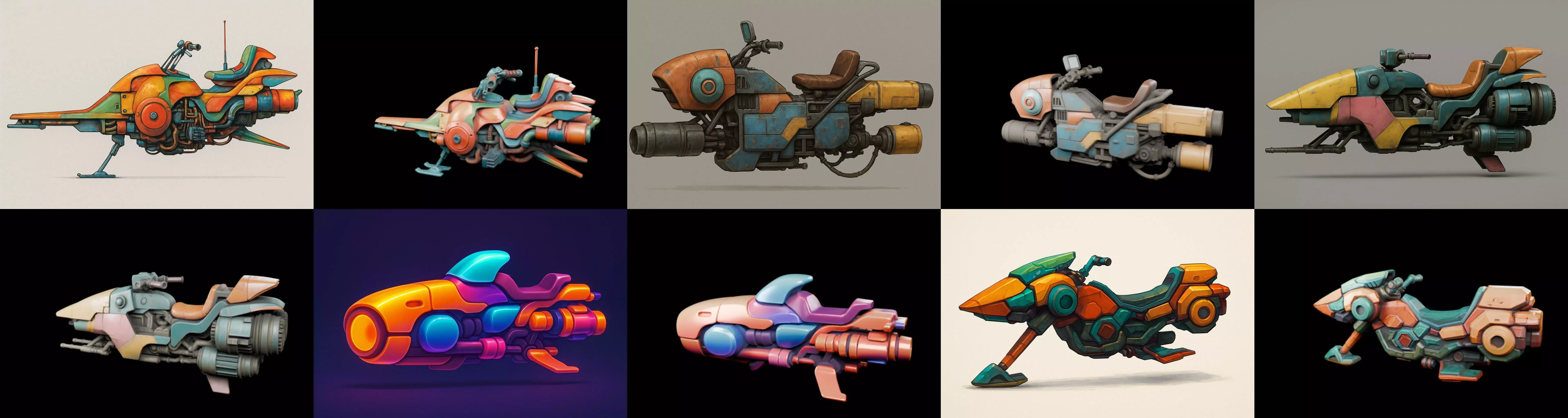 StarBike bundle 9 pack 100 glb 3D model_3