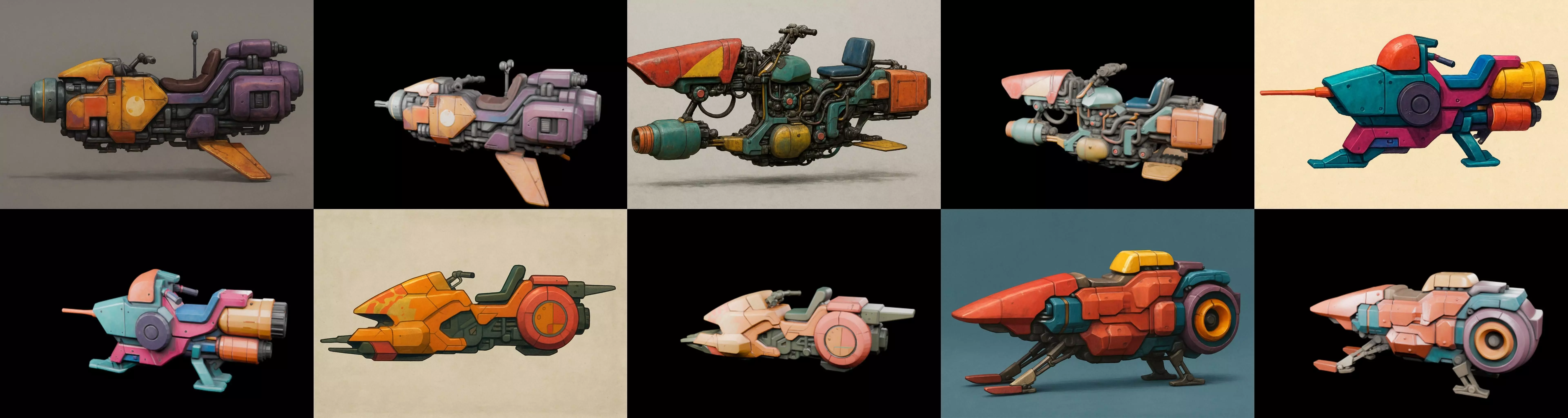 StarBike bundle 9 pack 100 glb 3D model_6