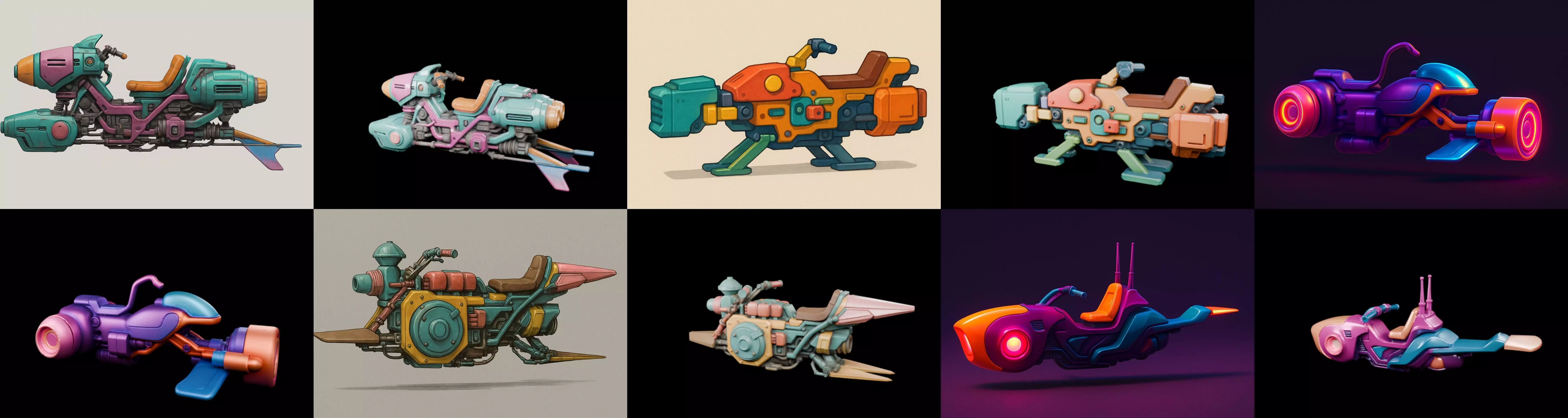 StarBike bundle 9 pack 100 glb 3D model_19