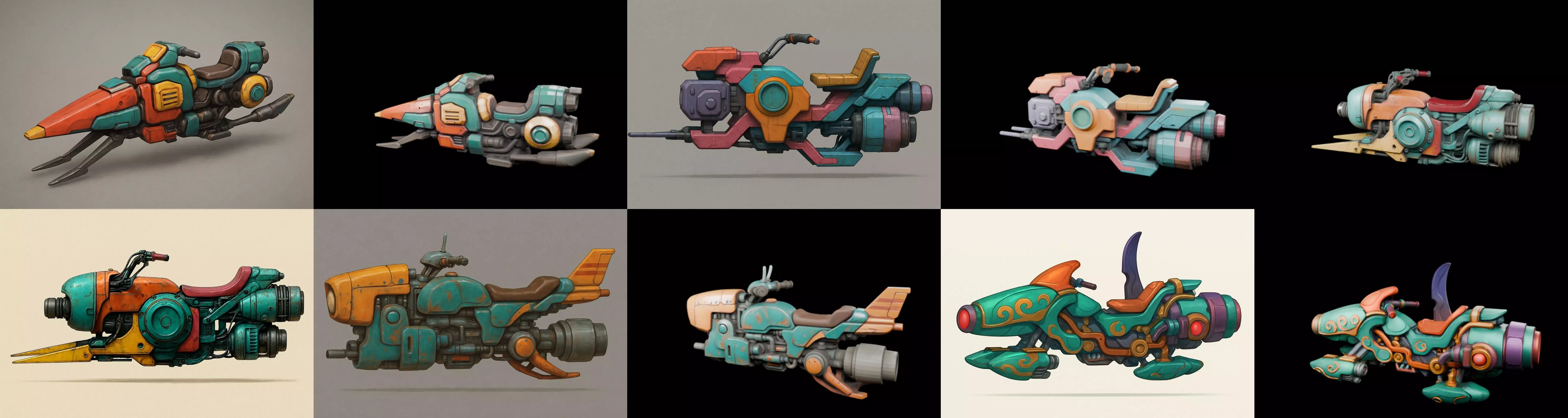 StarBike bundle 9 pack 100 glb 3D model_14