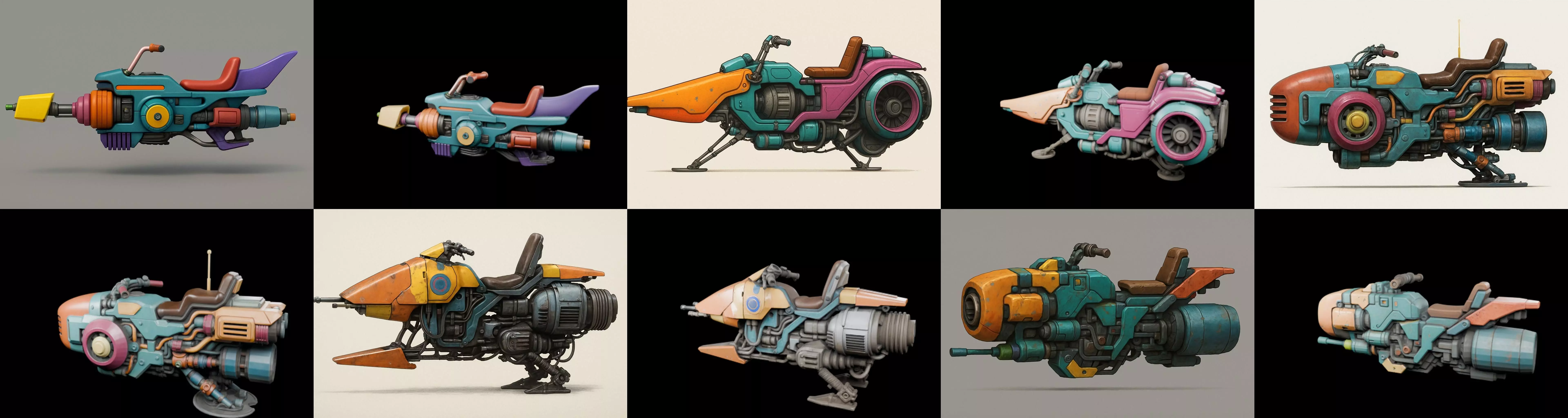 StarBike bundle 9 pack 100 glb 3D model_12