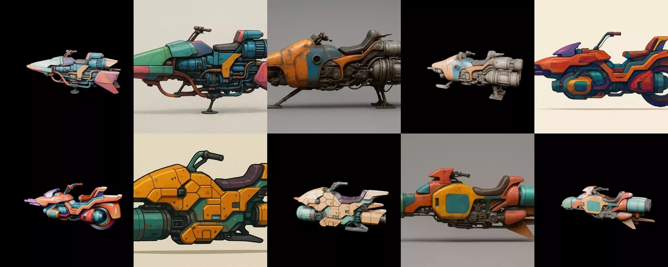 StarBike bundle 9 pack 100 glb 3D model_18