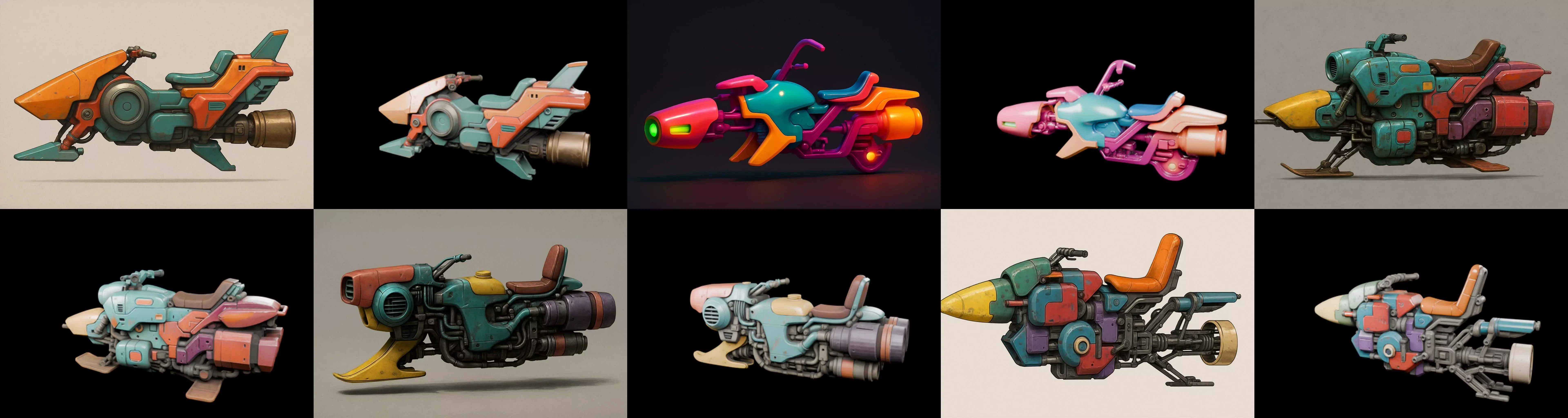 StarBike bundle 9 pack 100 glb 3D model_8