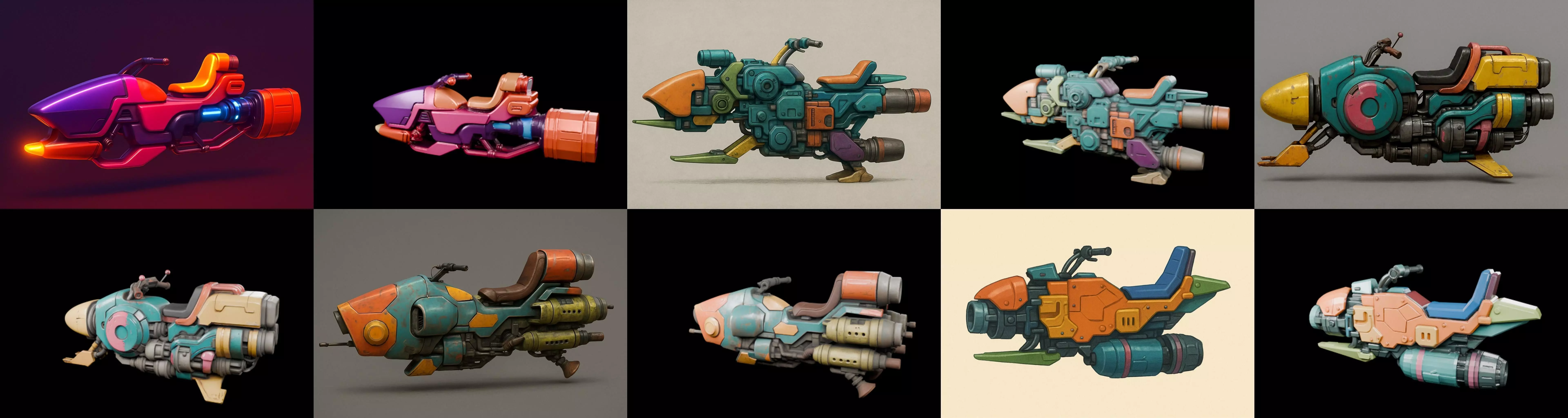 StarBike bundle 9 pack 100 glb 3D model_4