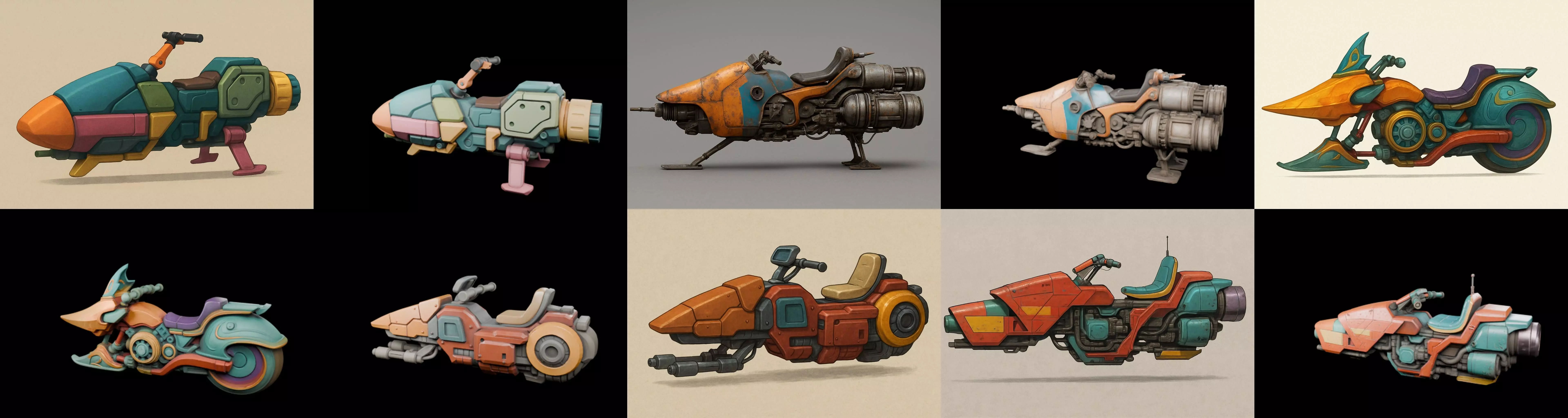 StarBike bundle 8 pack 100 glb 3D model_18