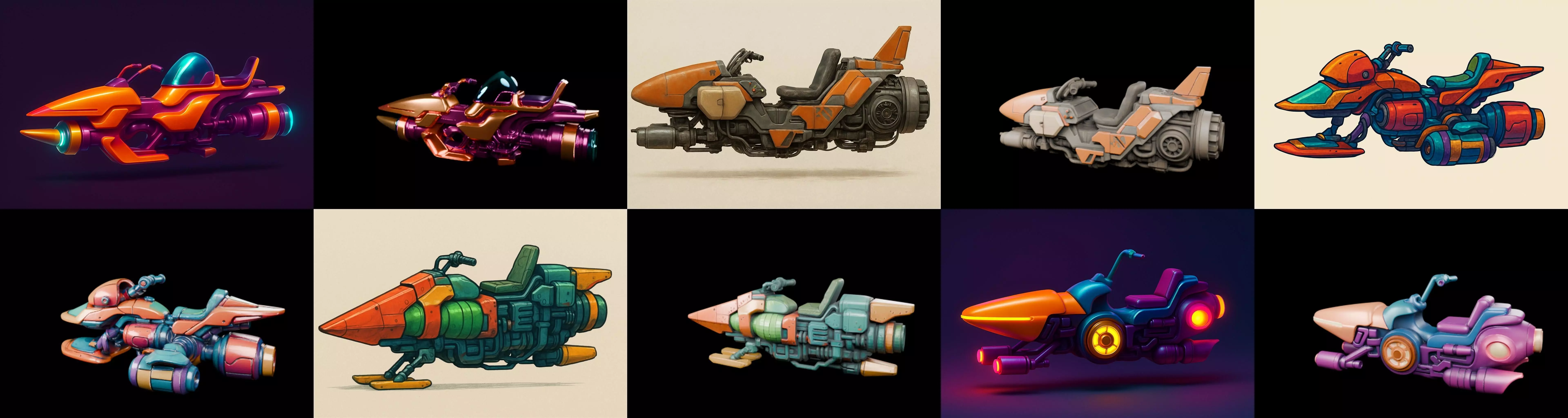 StarBike bundle 8 pack 100 glb 3D model_19