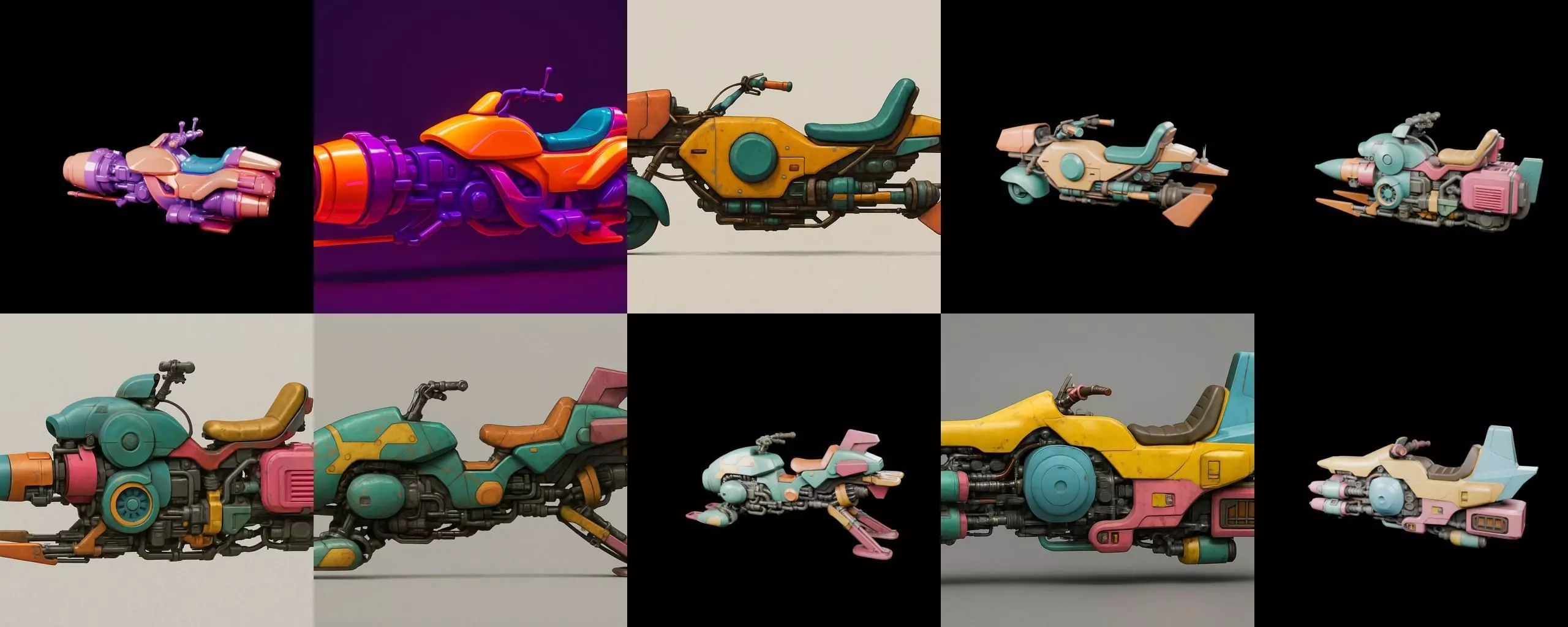 StarBike bundle 7 pack 100 glb 3D model_18