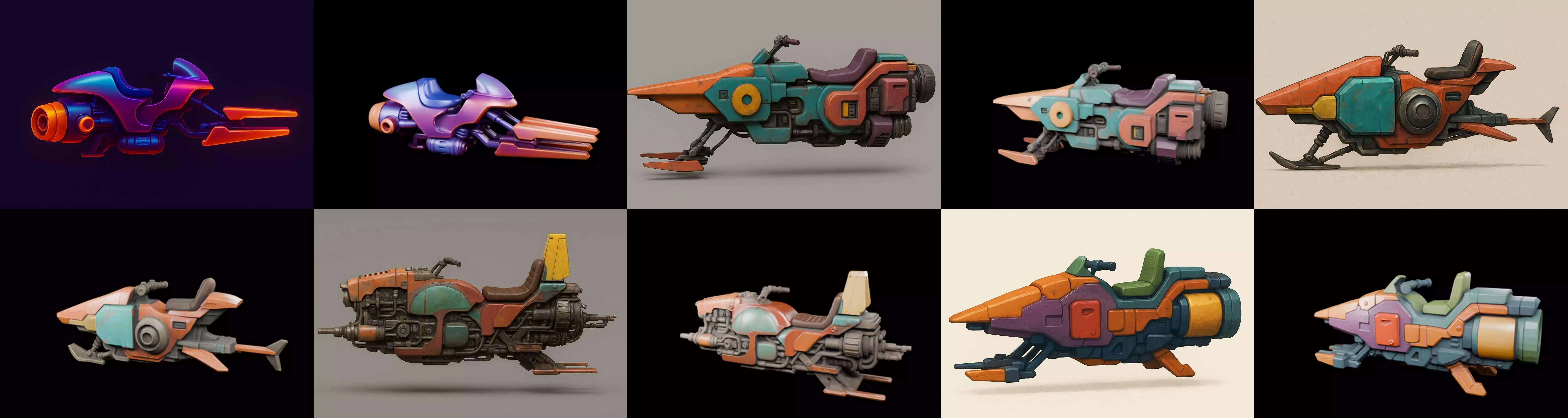 StarBike bundle 7 pack 100 glb 3D model_14