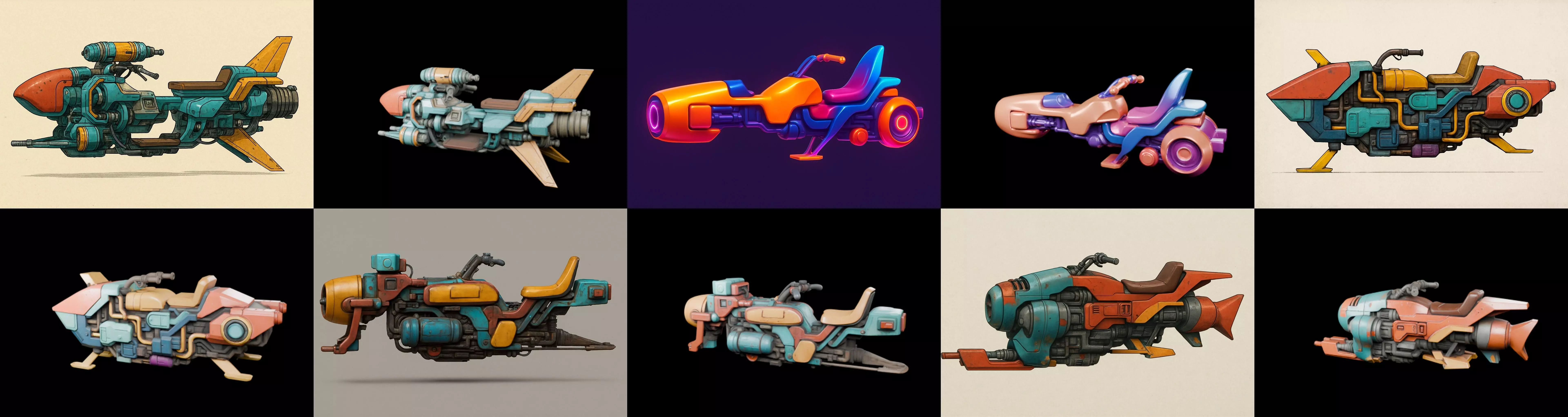 StarBike bundle 7 pack 100 glb 3D model_17