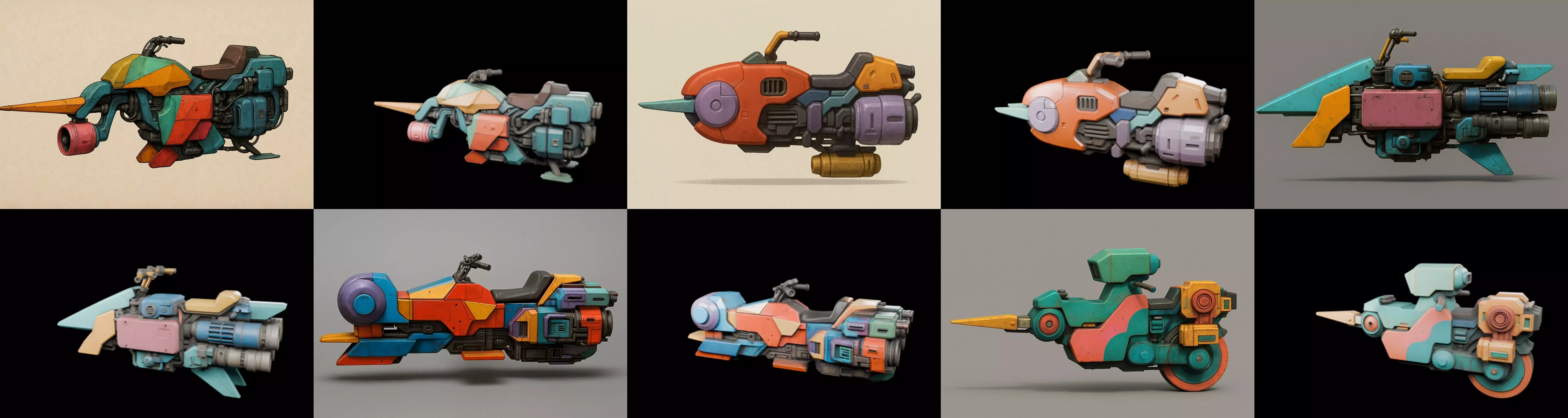 StarBike bundle 7 pack 100 glb 3D model_2