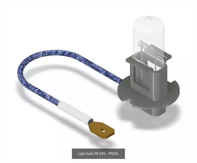 Vehicle light bulb 3D Model Collection_4