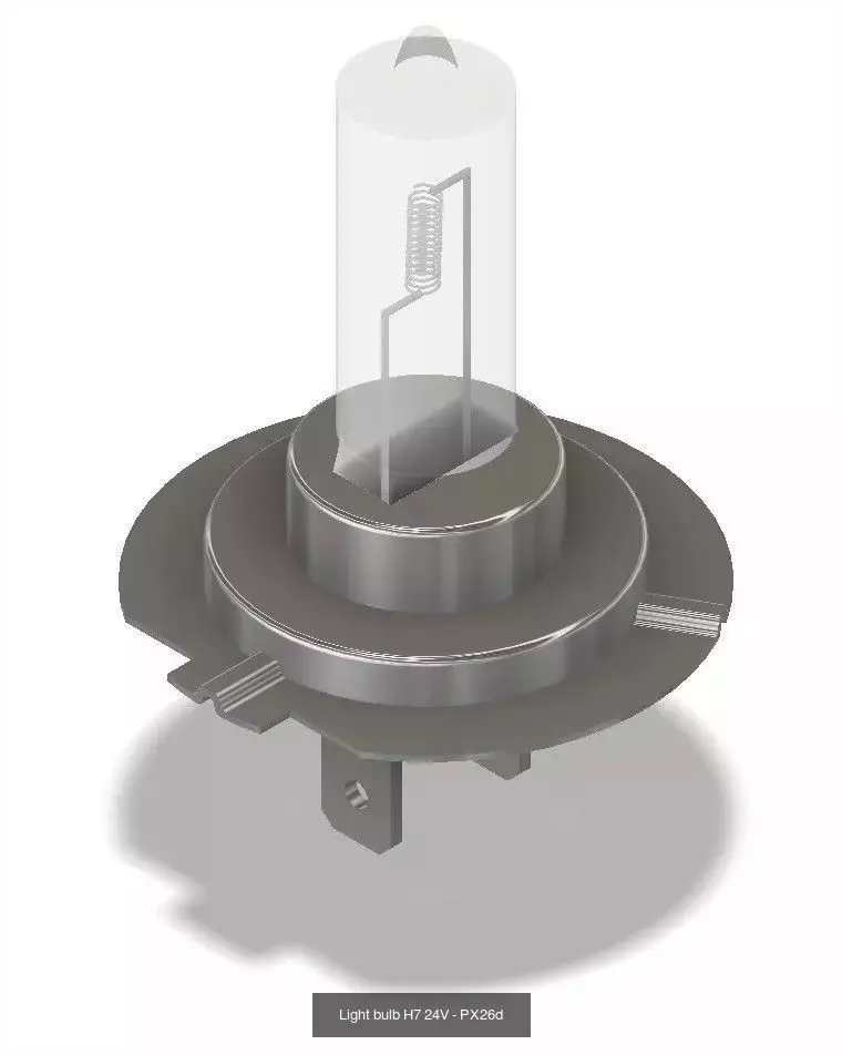 Vehicle light bulb 3D Model Collection_5