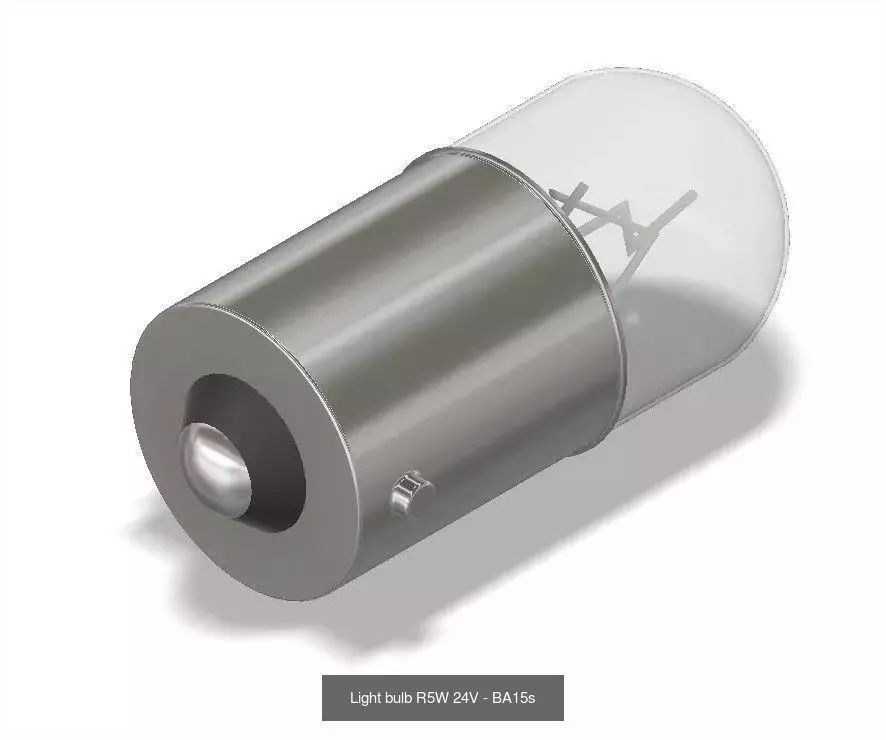 Vehicle light bulb 3D Model Collection_7