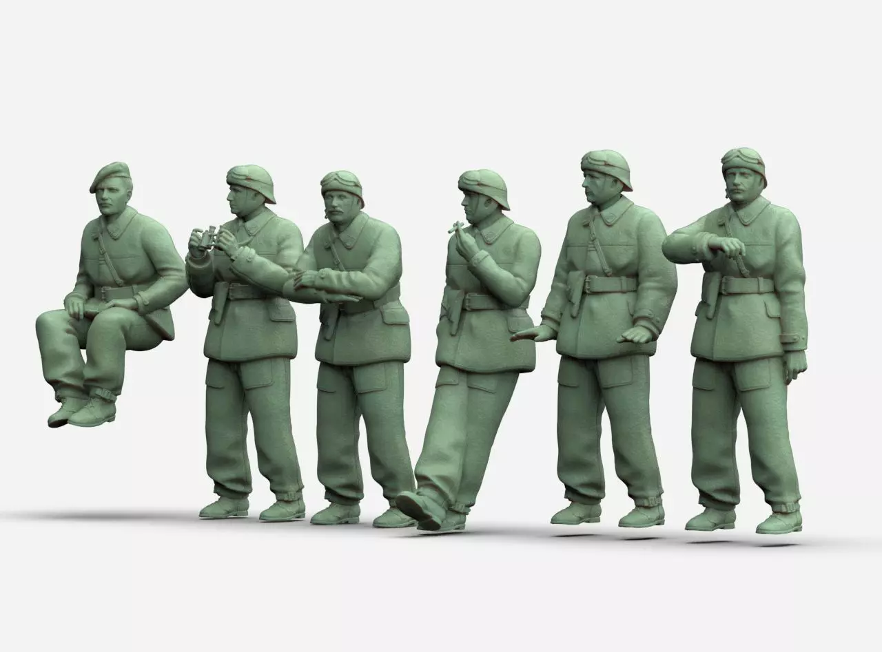FRENCH TANK CREW 3D print model_4