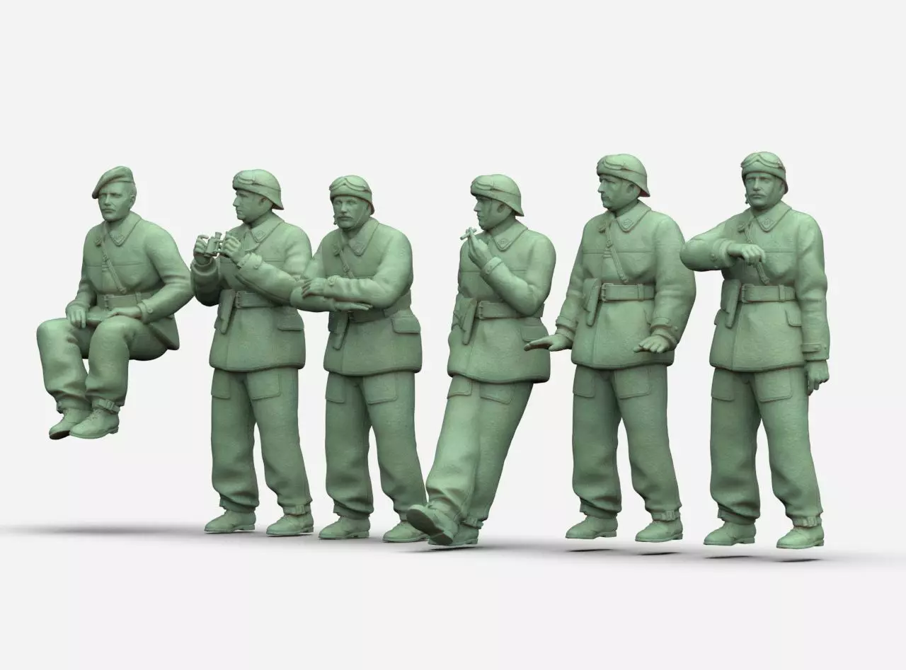 FRENCH TANK CREW 3D print model_11