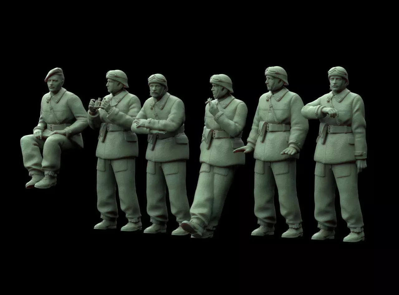 FRENCH TANK CREW 3D print model_20