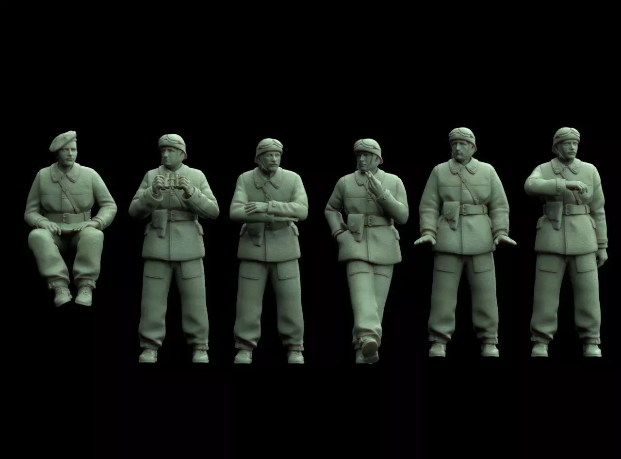 FRENCH TANK CREW 3D print model_19