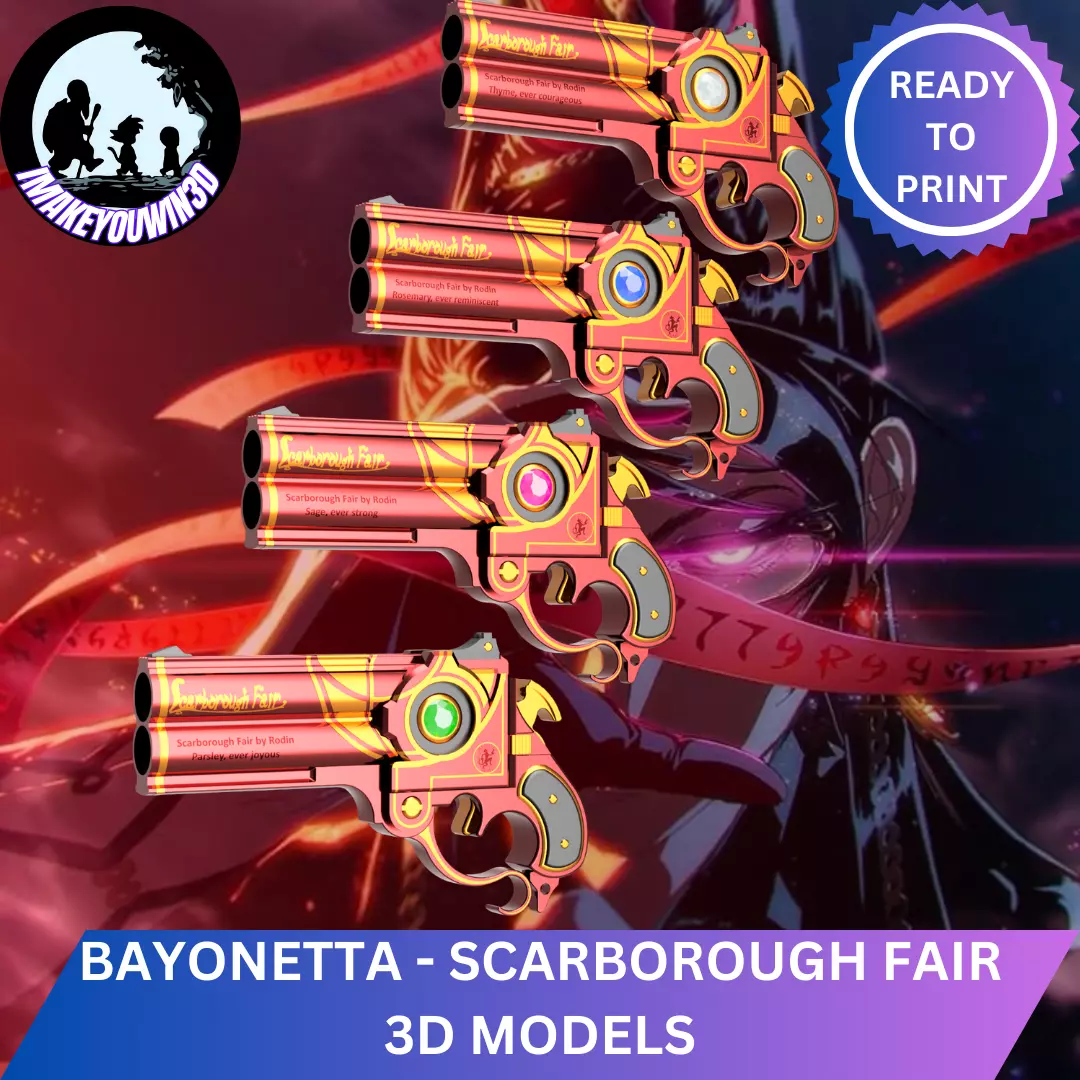 Bayonetta - Scarborough Fair set Cosplay 3D Models 3D print model_0