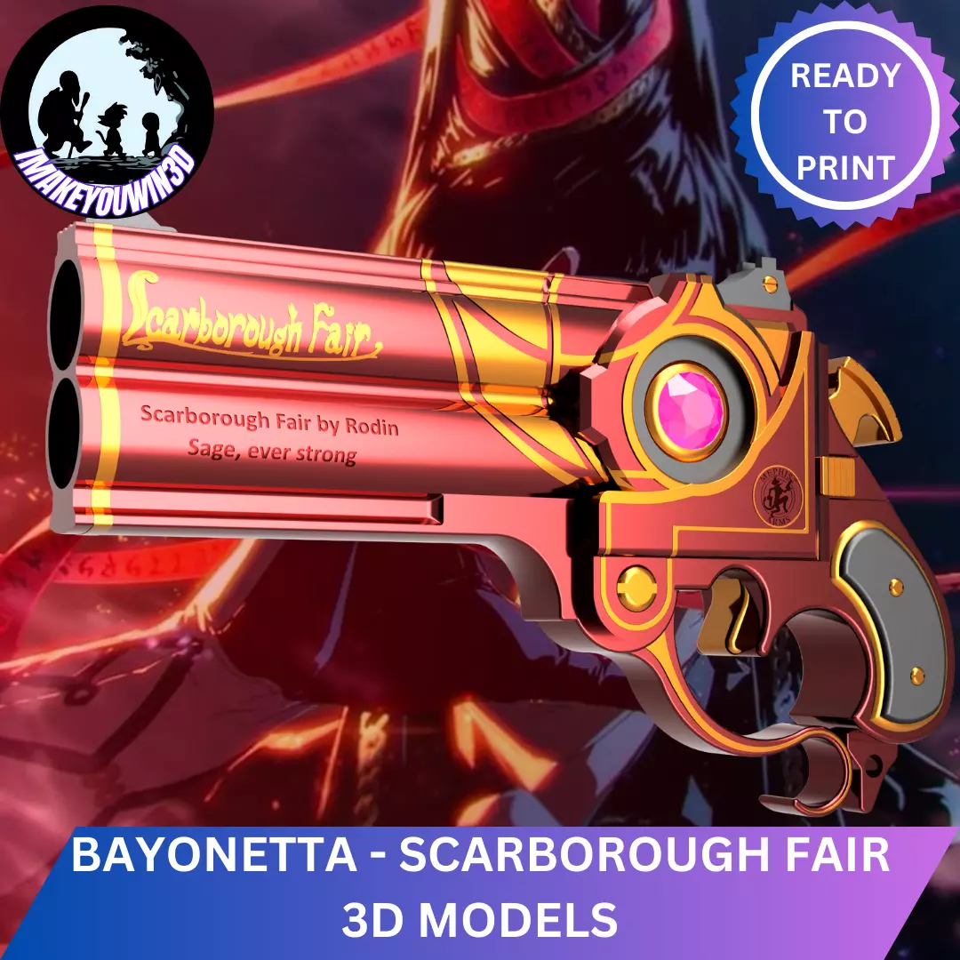 Bayonetta - Scarborough Fair set Cosplay 3D Models 3D print model_4