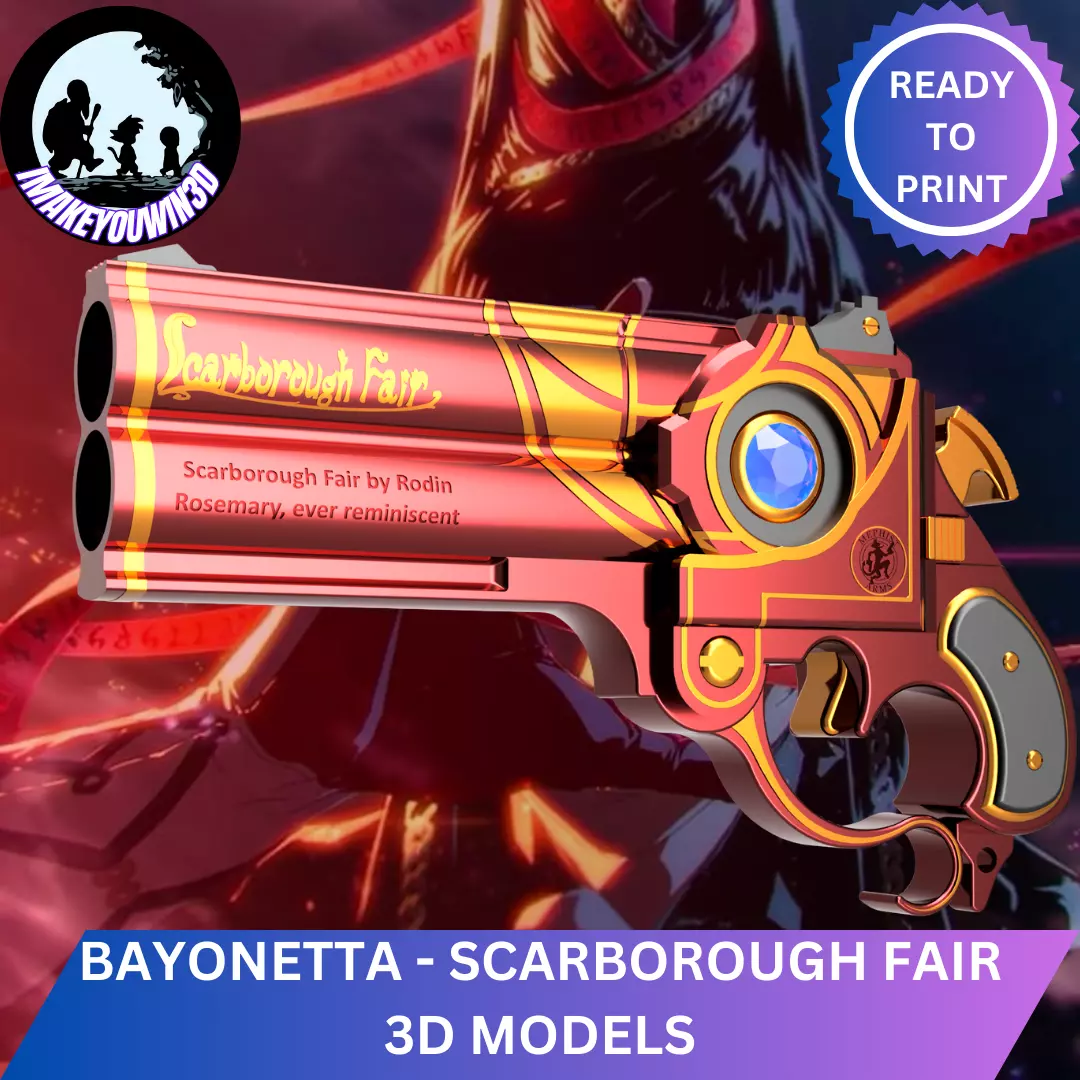 Bayonetta - Scarborough Fair set Cosplay 3D Models 3D print model_3