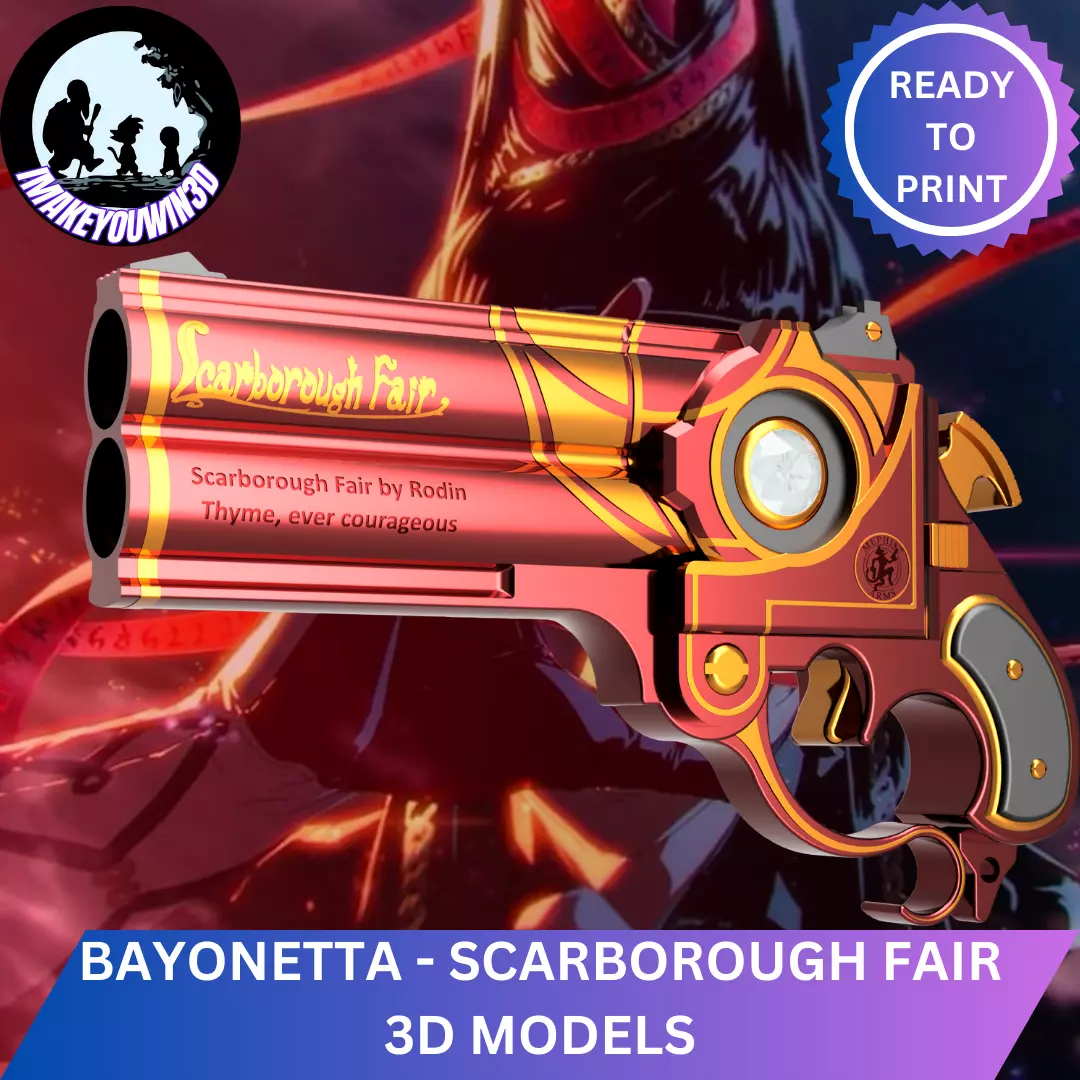 Bayonetta - Scarborough Fair set Cosplay 3D Models 3D print model_2