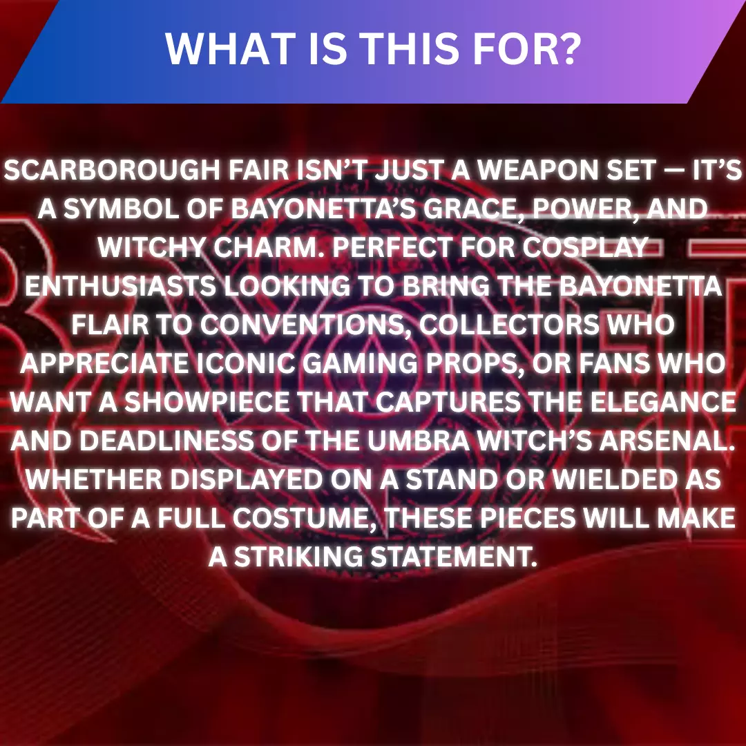 Bayonetta - Scarborough Fair set Cosplay 3D Models 3D print model_6