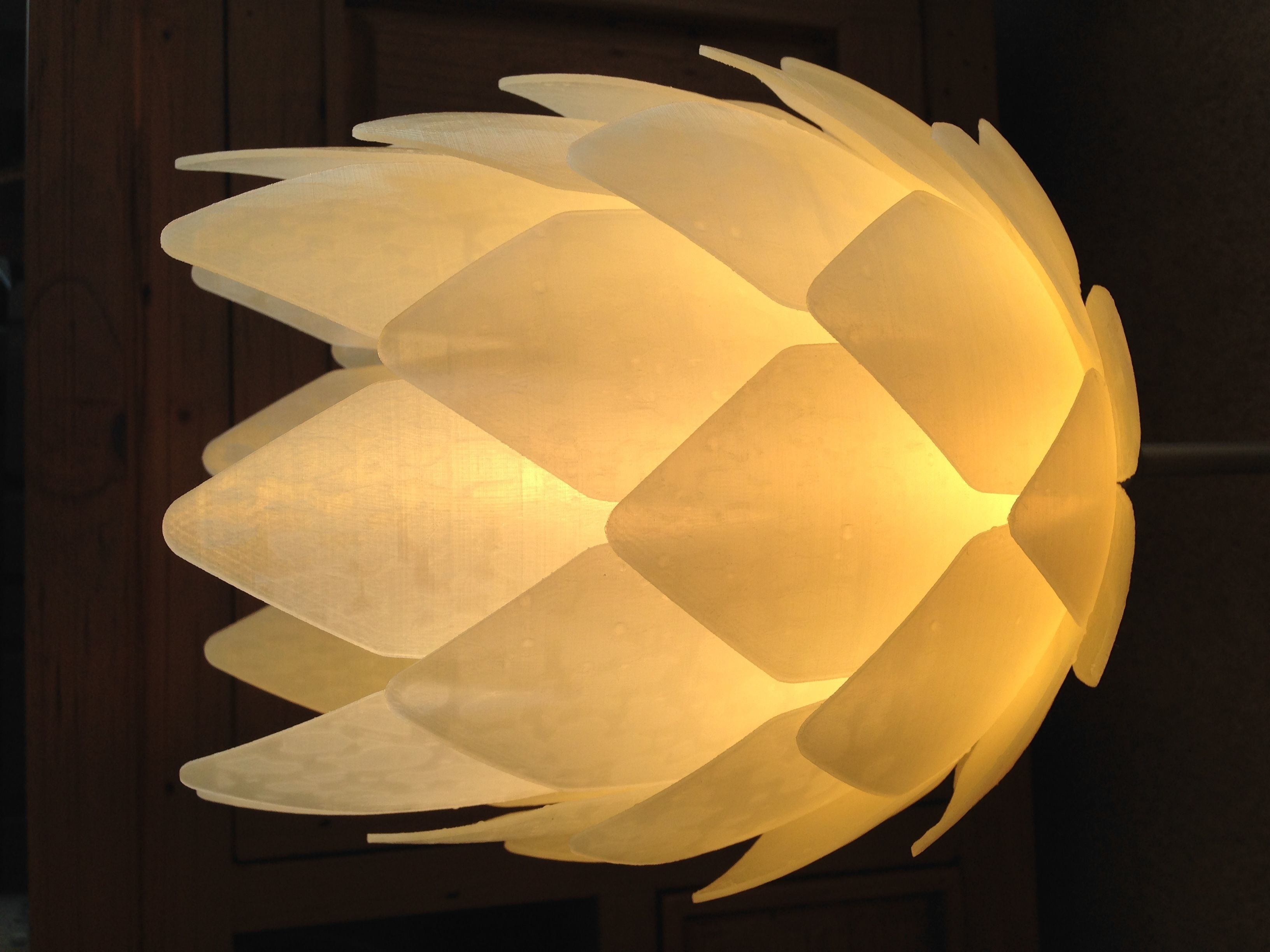 Pine Cone Lampshade 3D print model_6