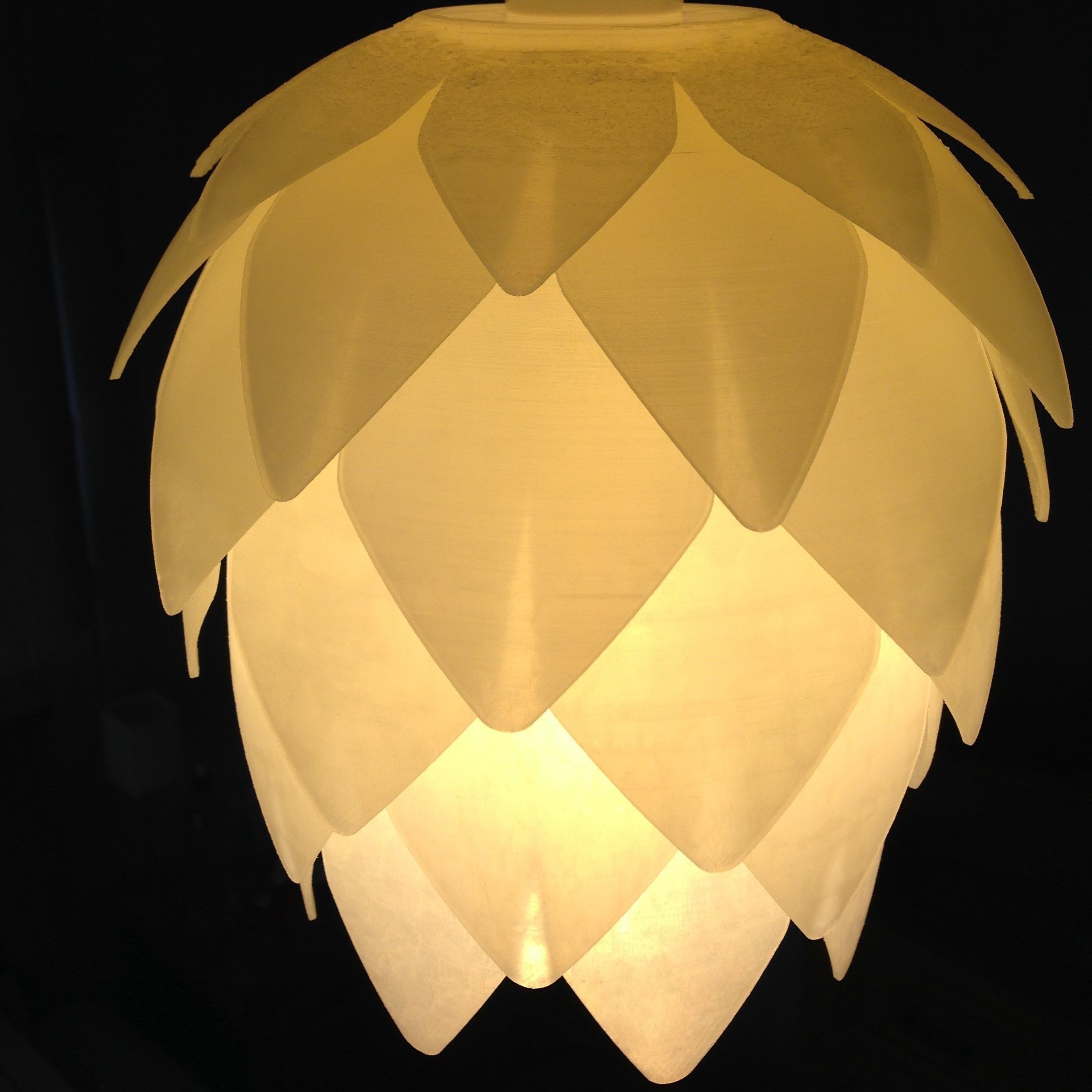 Pine Cone Lampshade 3D print model_2
