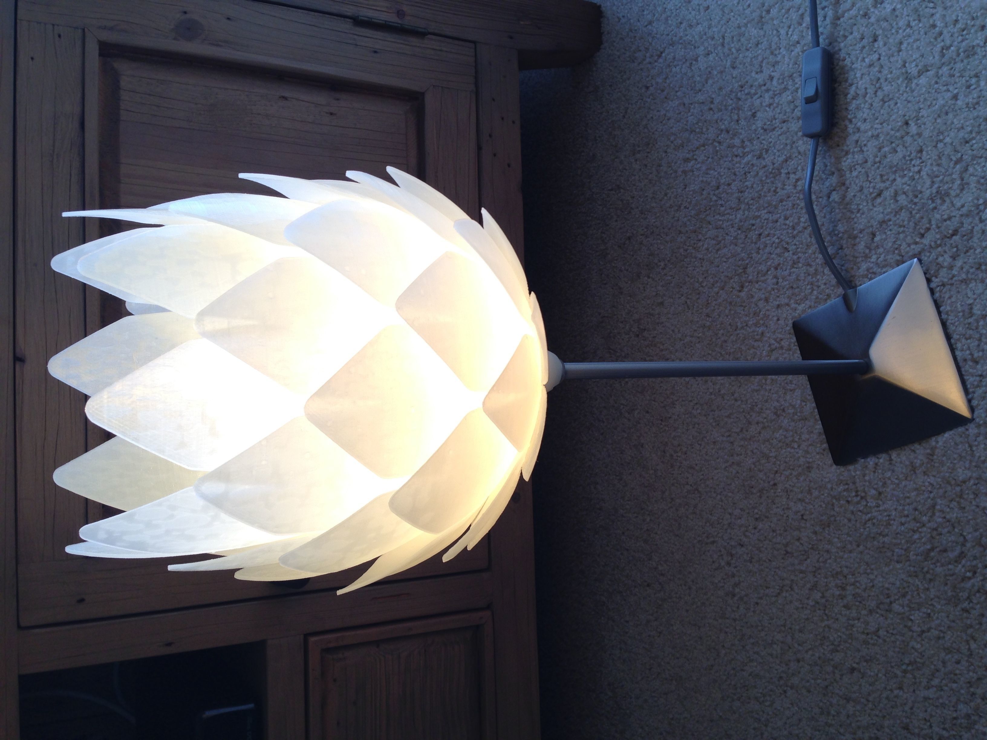 Pine Cone Lampshade 3D print model_3