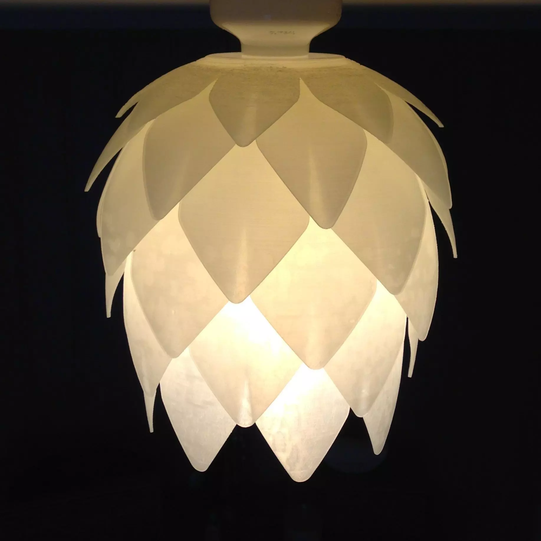 Pine Cone Lampshade 3D print model_0