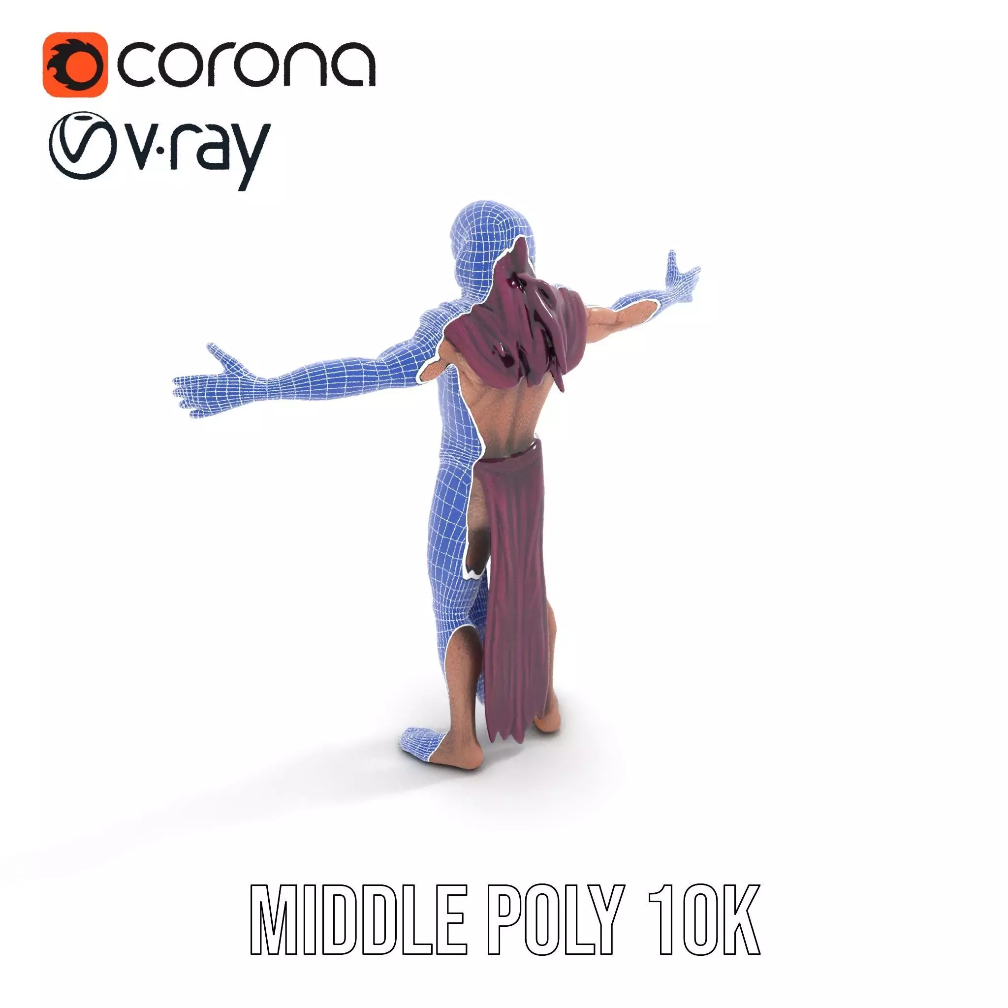 Ancient Undead Warrior Model Pack Low-poly 3D model_24