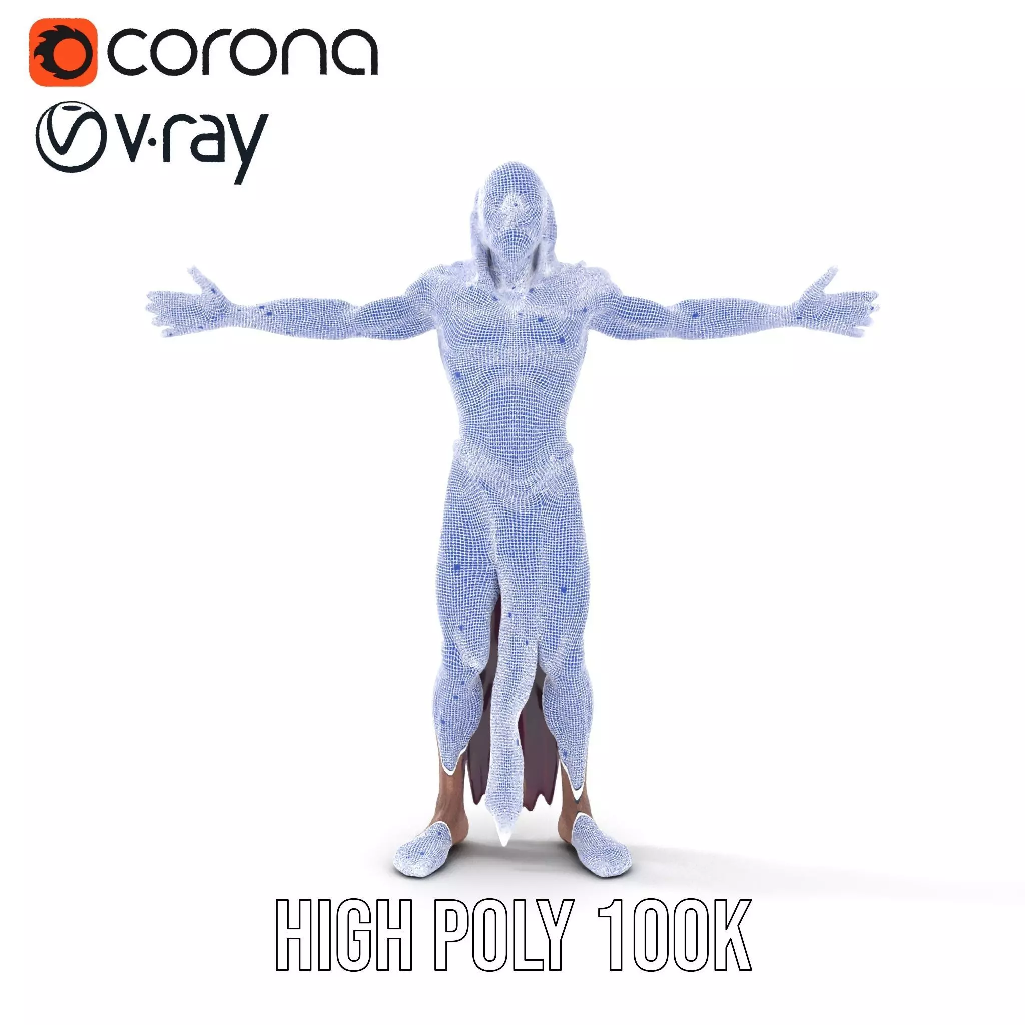 Ancient Undead Warrior Model Pack Low-poly 3D model_33