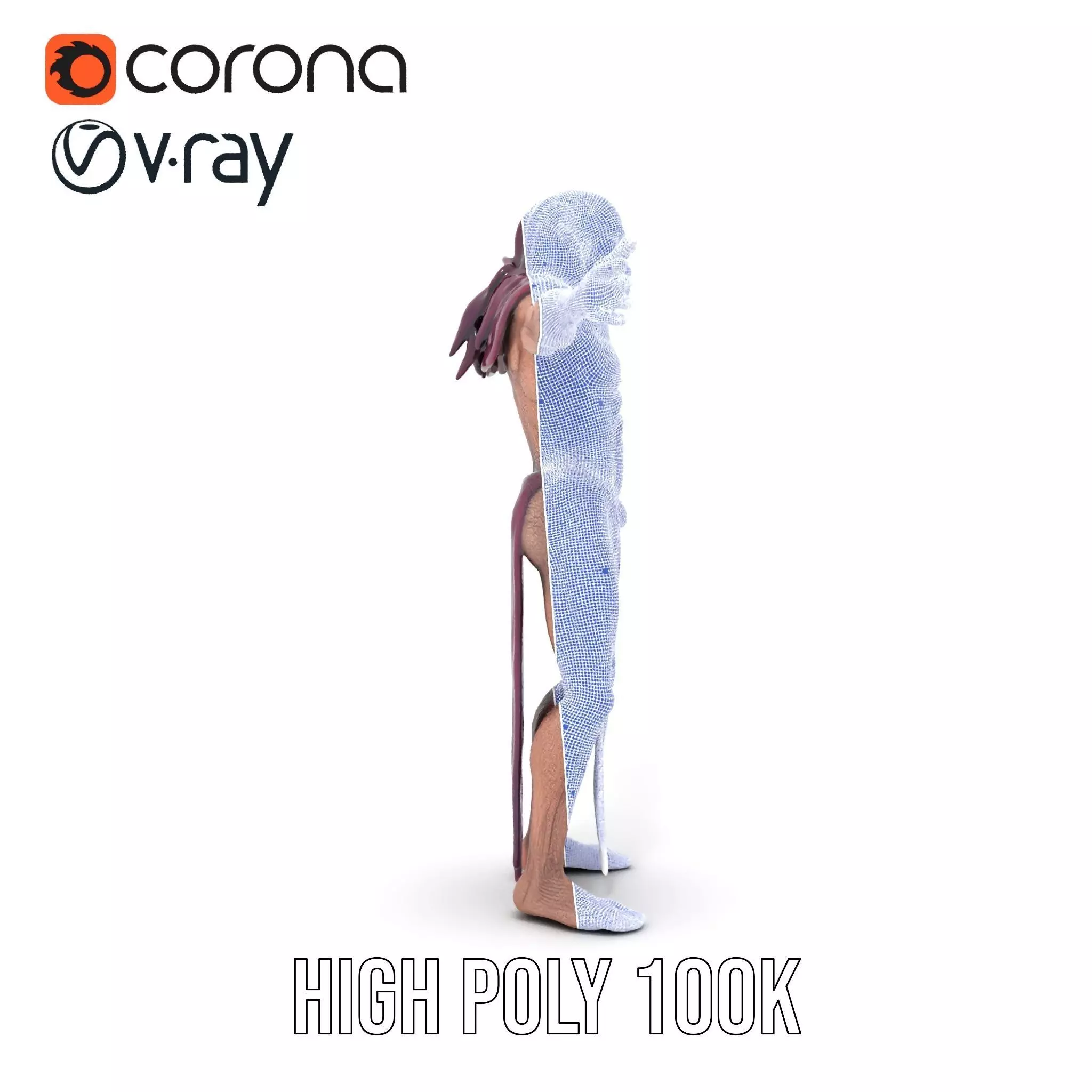 Ancient Undead Warrior Model Pack Low-poly 3D model_26