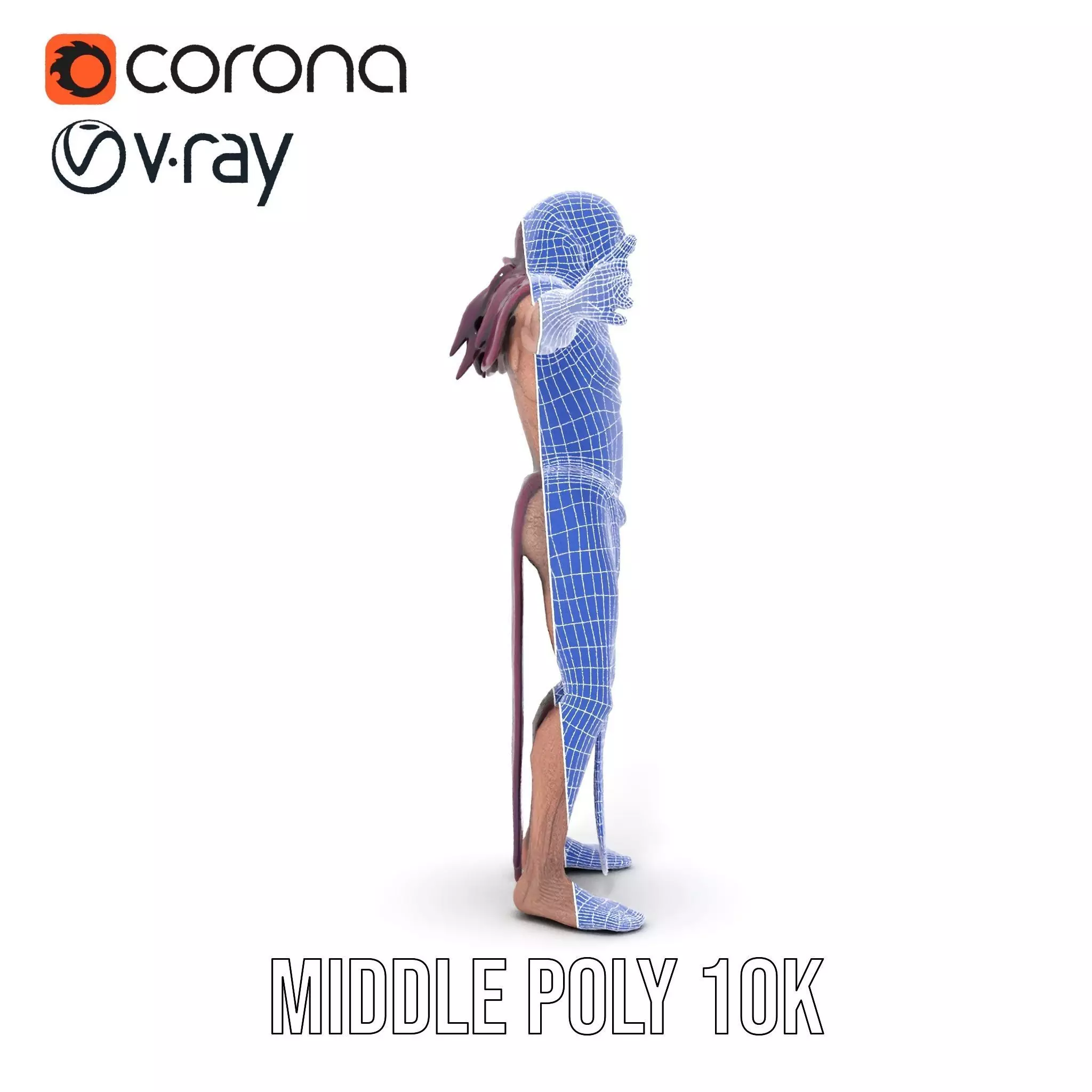 Ancient Undead Warrior Model Pack Low-poly 3D model_21