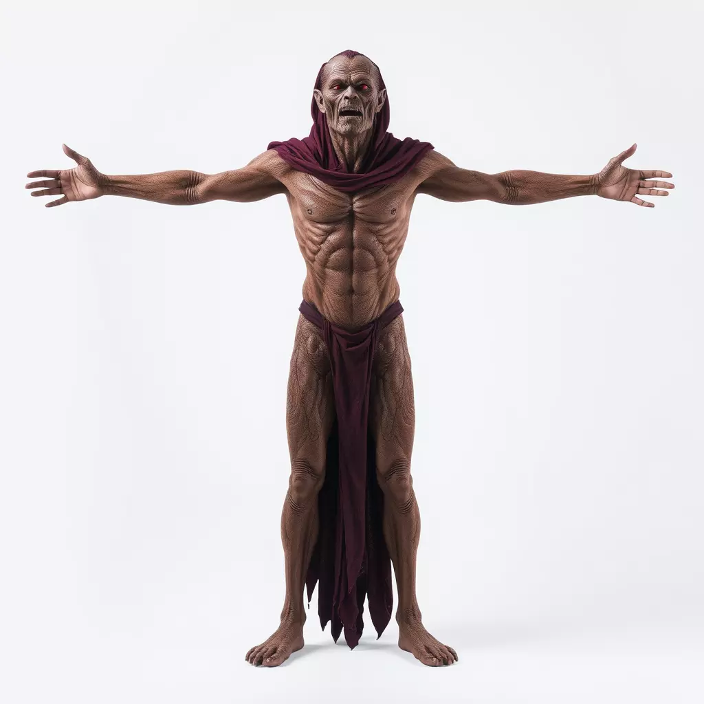 Ancient Undead Warrior Model Pack Low-poly 3D model_3