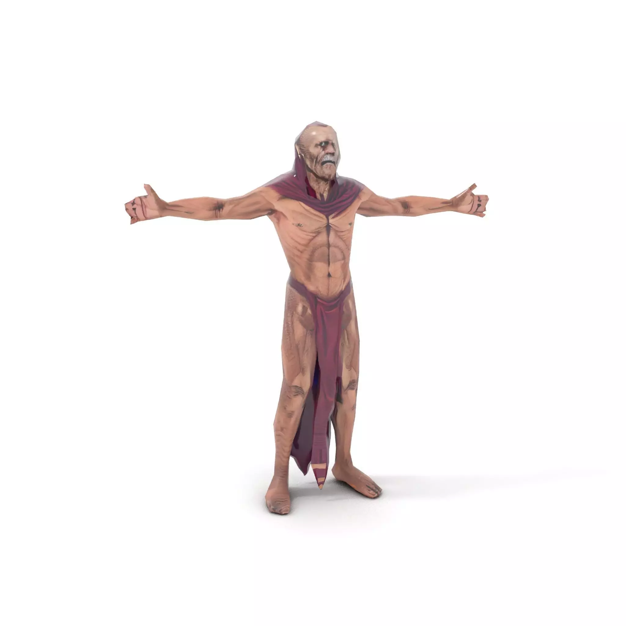Ancient Undead Warrior Model Pack Low-poly 3D model_20