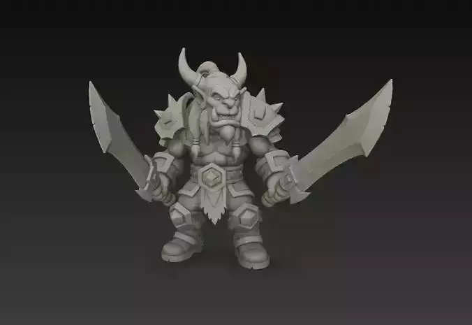 Orc Warrior - Stylized 3D Character