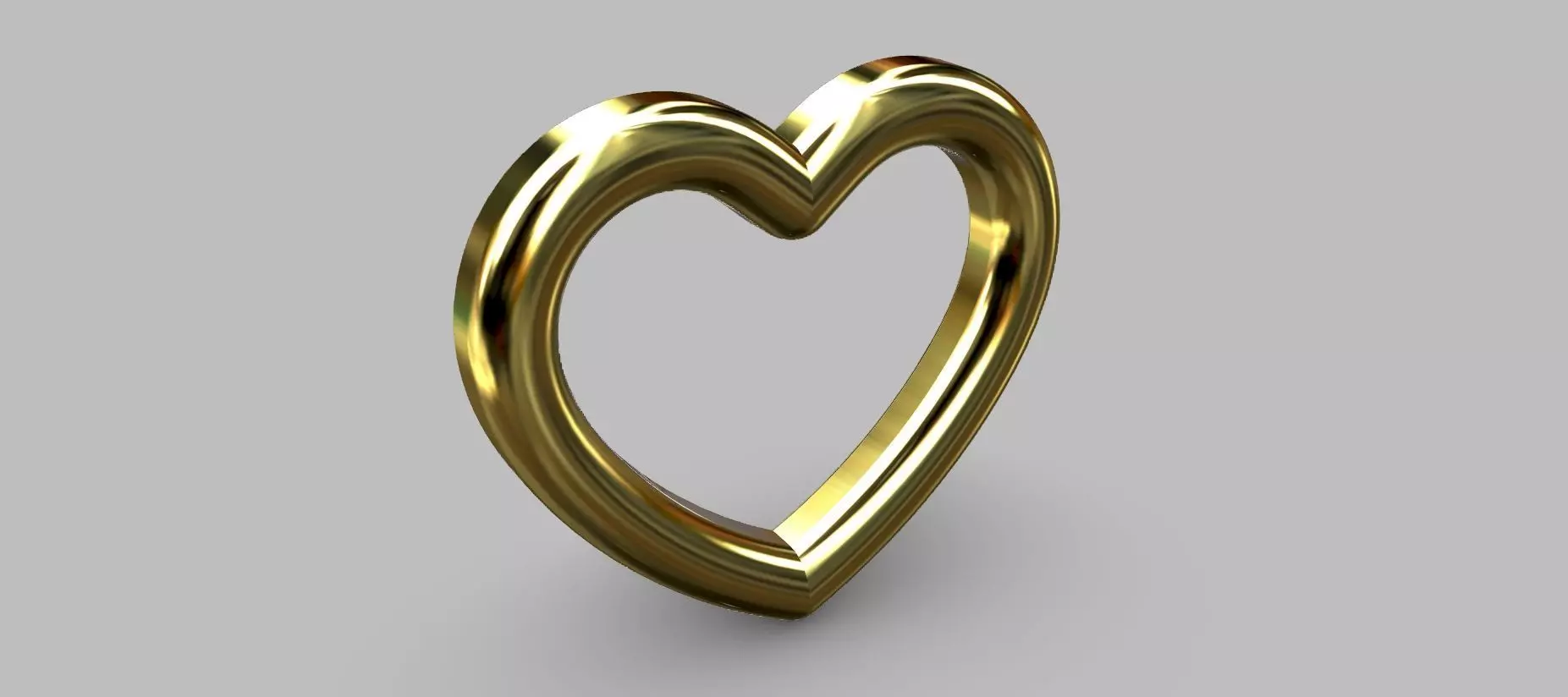 Heart Pendant 16 50mm 3D print model