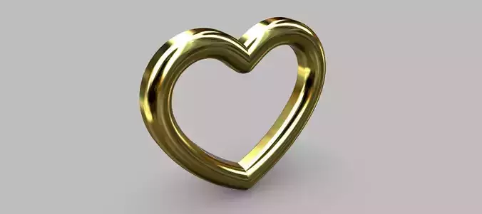 Heart Pendant 16 50mm 3D print model