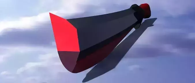 Crimson Edge  Futuristic Sci-Fi Sword 