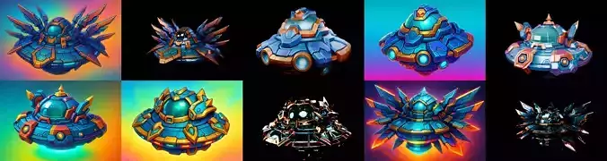 Sky UFO bundle 7 pack 100 glb