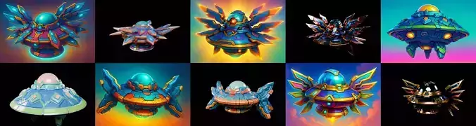 Sky UFO bundle 5 pack 100 glb