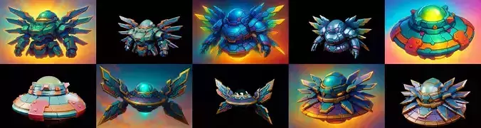 Sky UFO bundle 4 pack 100 glb