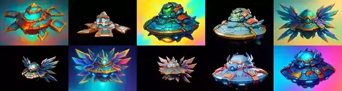 Sky UFO bundle 10 pack 74 glb