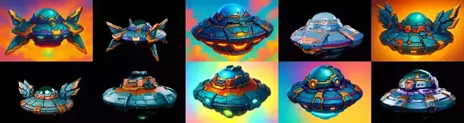 Sky UFO bundle 1 pack 100 glb